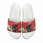 Isom Dart Black Cowboy Slide Sandals Wild West Outlaw Vintage Comic Art