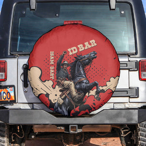 Isom Dart Black Cowboy Spare Tire Cover Wild West Outlaw Vintage Comic Art