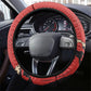 Isom Dart Black Cowboy Steering Wheel Cover Wild West Outlaw Vintage Comic Art