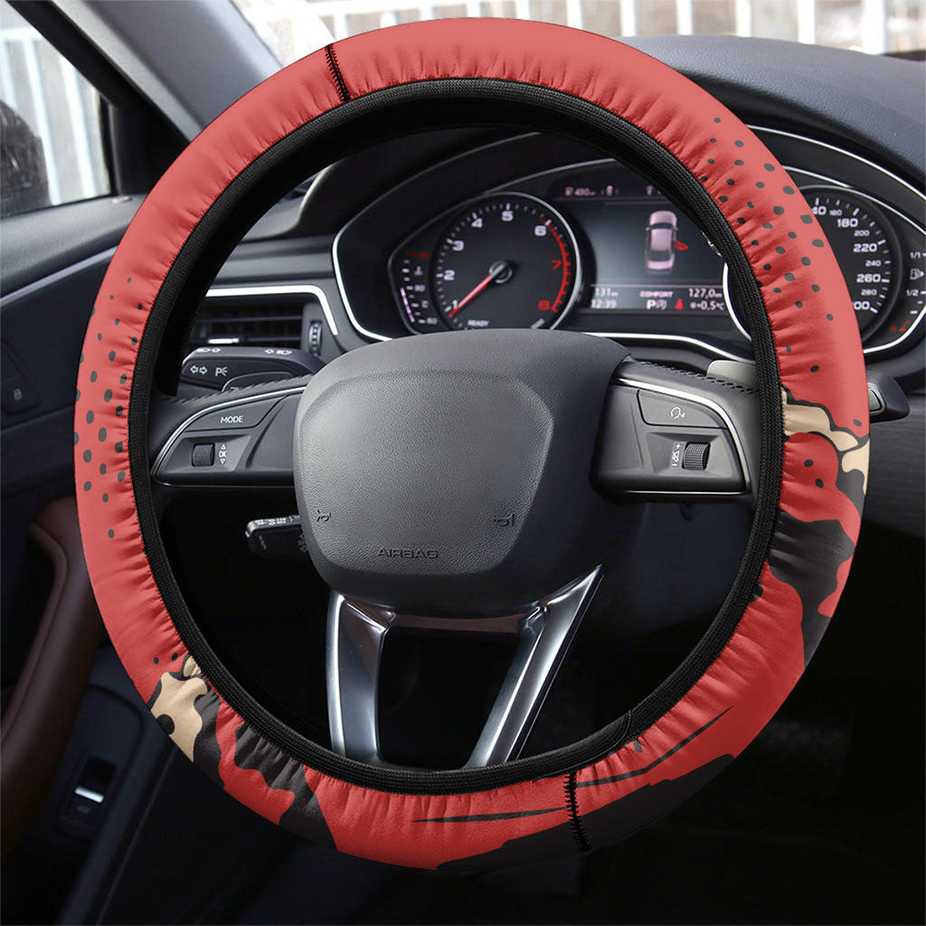 Isom Dart Black Cowboy Steering Wheel Cover Wild West Outlaw Vintage Comic Art