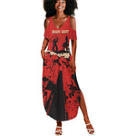 Isom Dart Black Cowboy Summer Maxi Dress Wild West Outlaw Vintage Comic Art