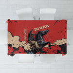 Isom Dart Black Cowboy Tablecloth Wild West Outlaw Vintage Comic Art