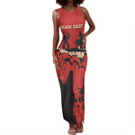 Isom Dart Black Cowboy Tank Maxi Dress Wild West Outlaw Vintage Comic Art