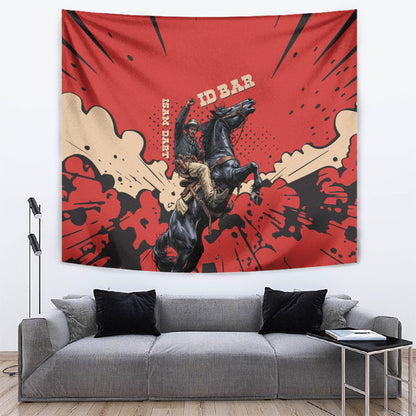 Isom Dart Black Cowboy Tapestry Wild West Outlaw Vintage Comic Art