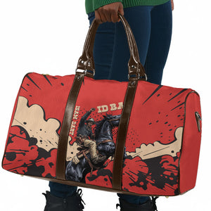 Isom Dart Black Cowboy Travel Bag Wild West Outlaw Vintage Comic Art