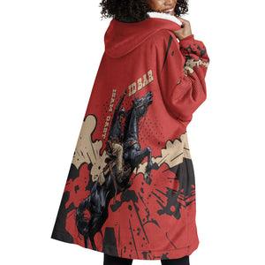 Isom Dart Black Cowboy Wearable Blanket Hoodie Wild West Outlaw Vintage Comic Art