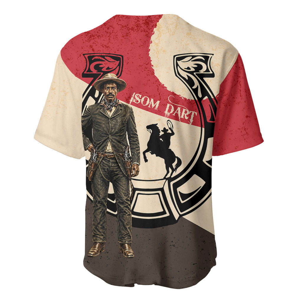 Isom Dart Legend Of The West Baseball Jersey Vintage Horseshoe Western