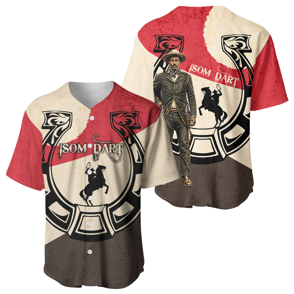 Isom Dart Legend Of The West Baseball Jersey Vintage Horseshoe Western