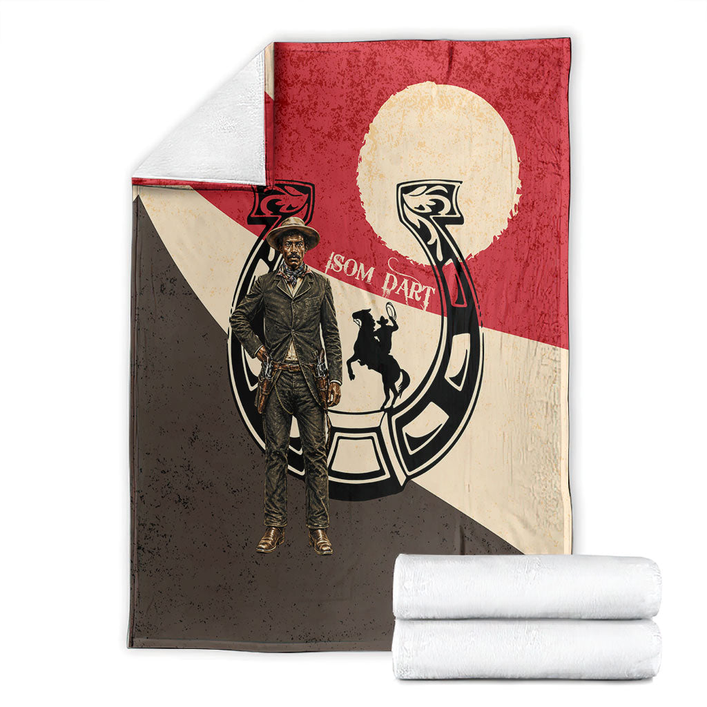 Isom Dart Legend Of The West Blanket Vintage Horseshoe Western
