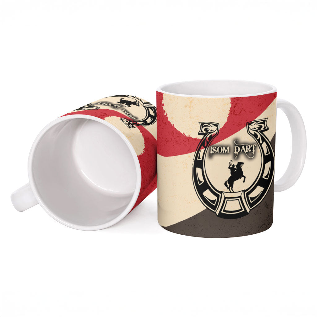 Isom Dart Legend Of The West Ceramic Mug Vintage Horseshoe Western