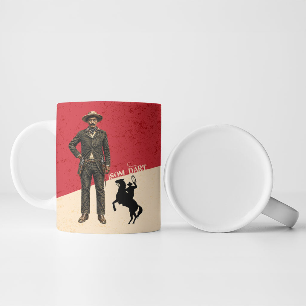 Isom Dart Legend Of The West Ceramic Mug Vintage Horseshoe Western