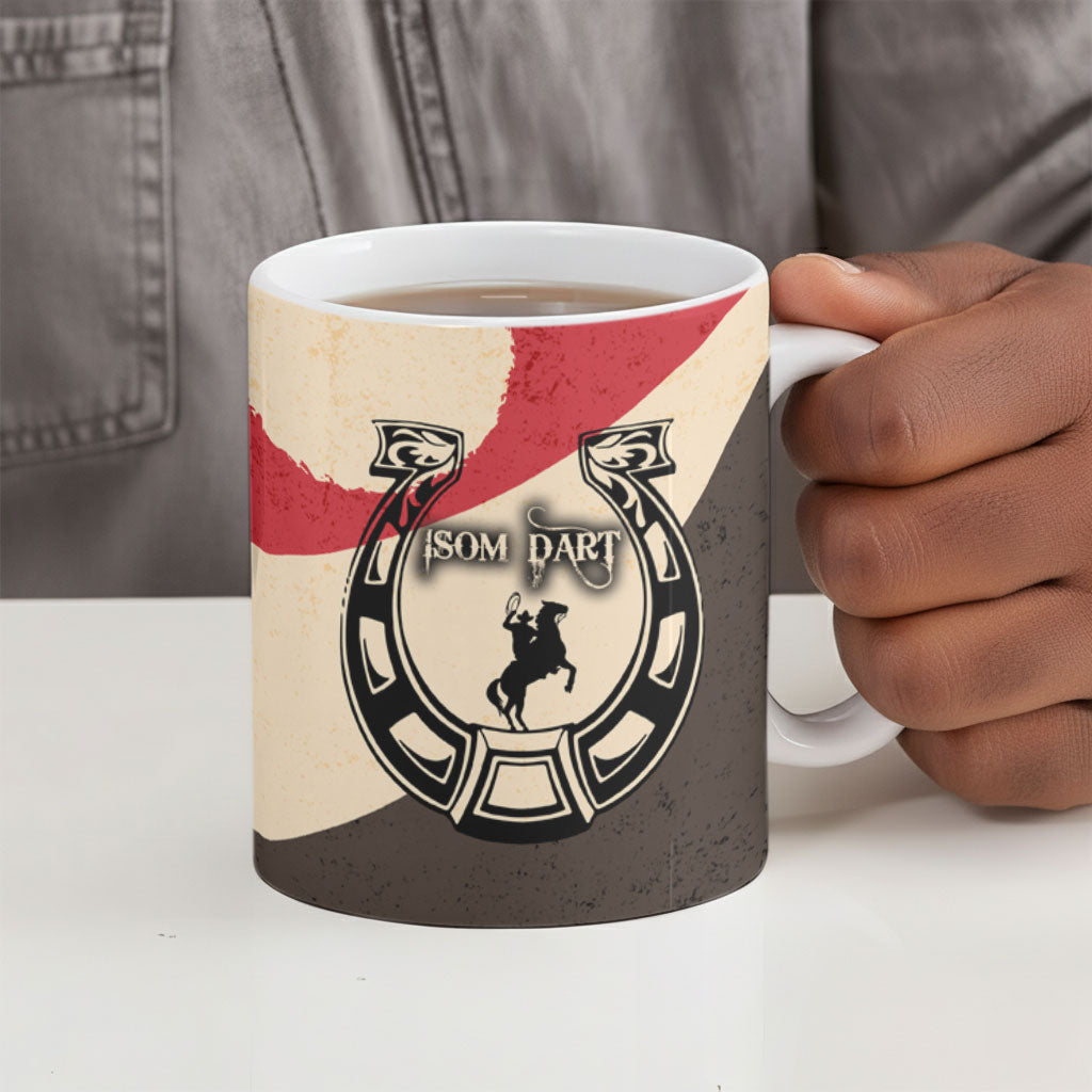 Isom Dart Legend Of The West Ceramic Mug Vintage Horseshoe Western