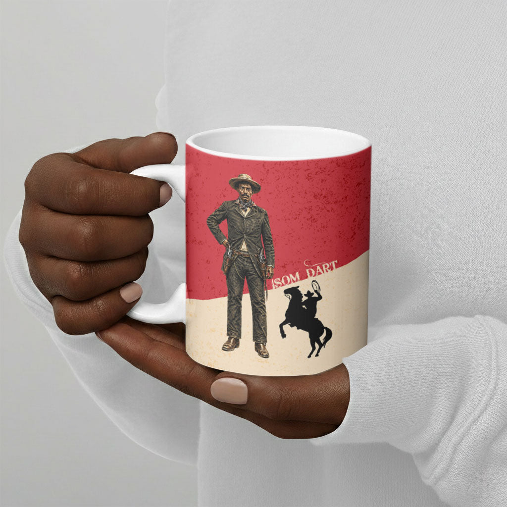 Isom Dart Legend Of The West Ceramic Mug Vintage Horseshoe Western