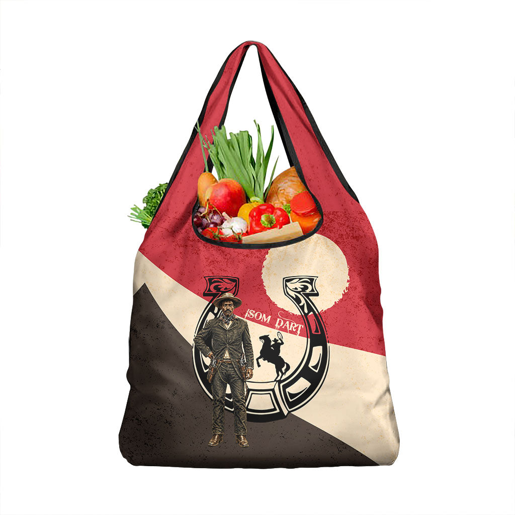 Isom Dart Legend Of The West Grocery Bag Vintage Horseshoe Western
