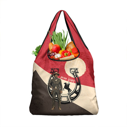 Isom Dart Legend Of The West Grocery Bag Vintage Horseshoe Western