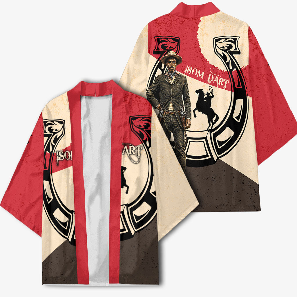 Isom Dart Legend Of The West Kimono Vintage Horseshoe Western