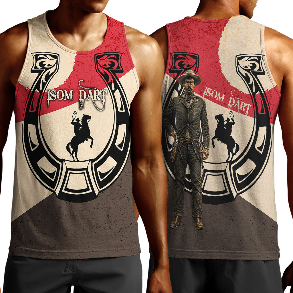 Isom Dart Legend Of The West Men Tank Top Vintage Horseshoe Western