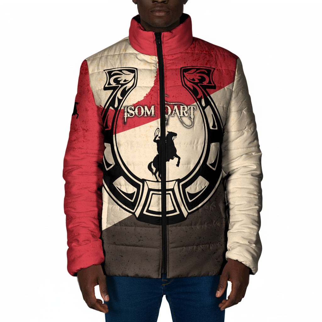 Isom Dart Legend Of The West Padded Jacket Vintage Horseshoe Western