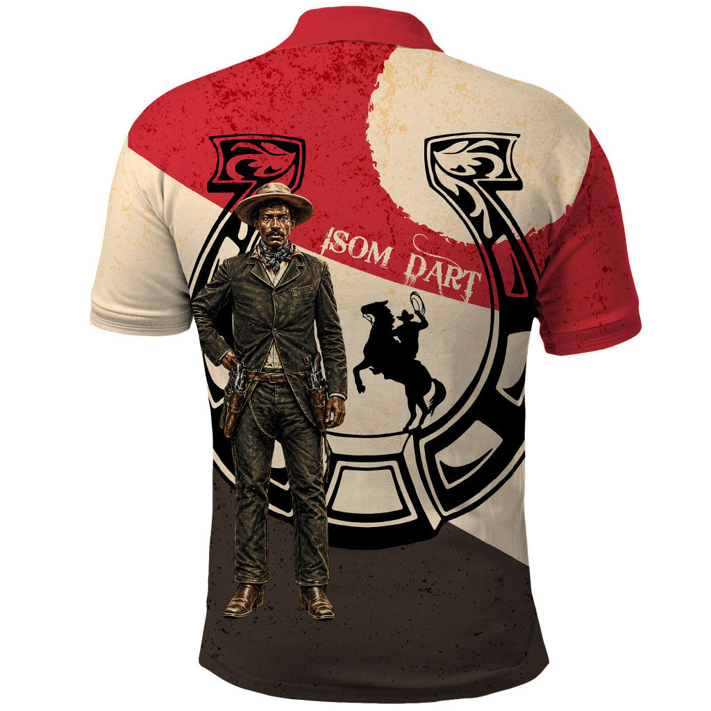 Isom Dart Legend Of The West Polo Shirt Vintage Horseshoe Western