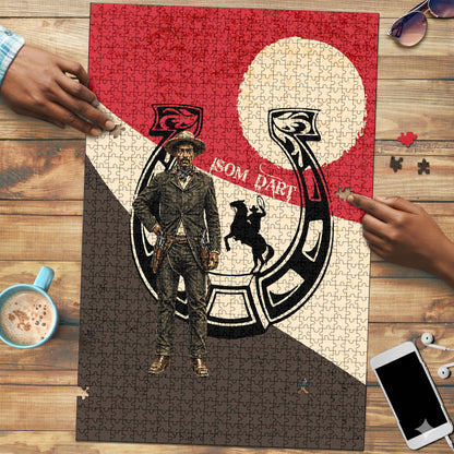 Isom Dart Legend Of The West Puzzle Vintage Horseshoe Western