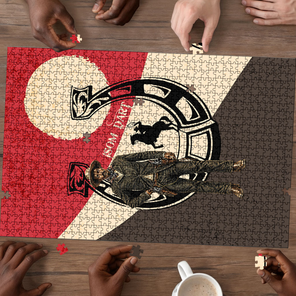 Isom Dart Legend Of The West Puzzle Vintage Horseshoe Western