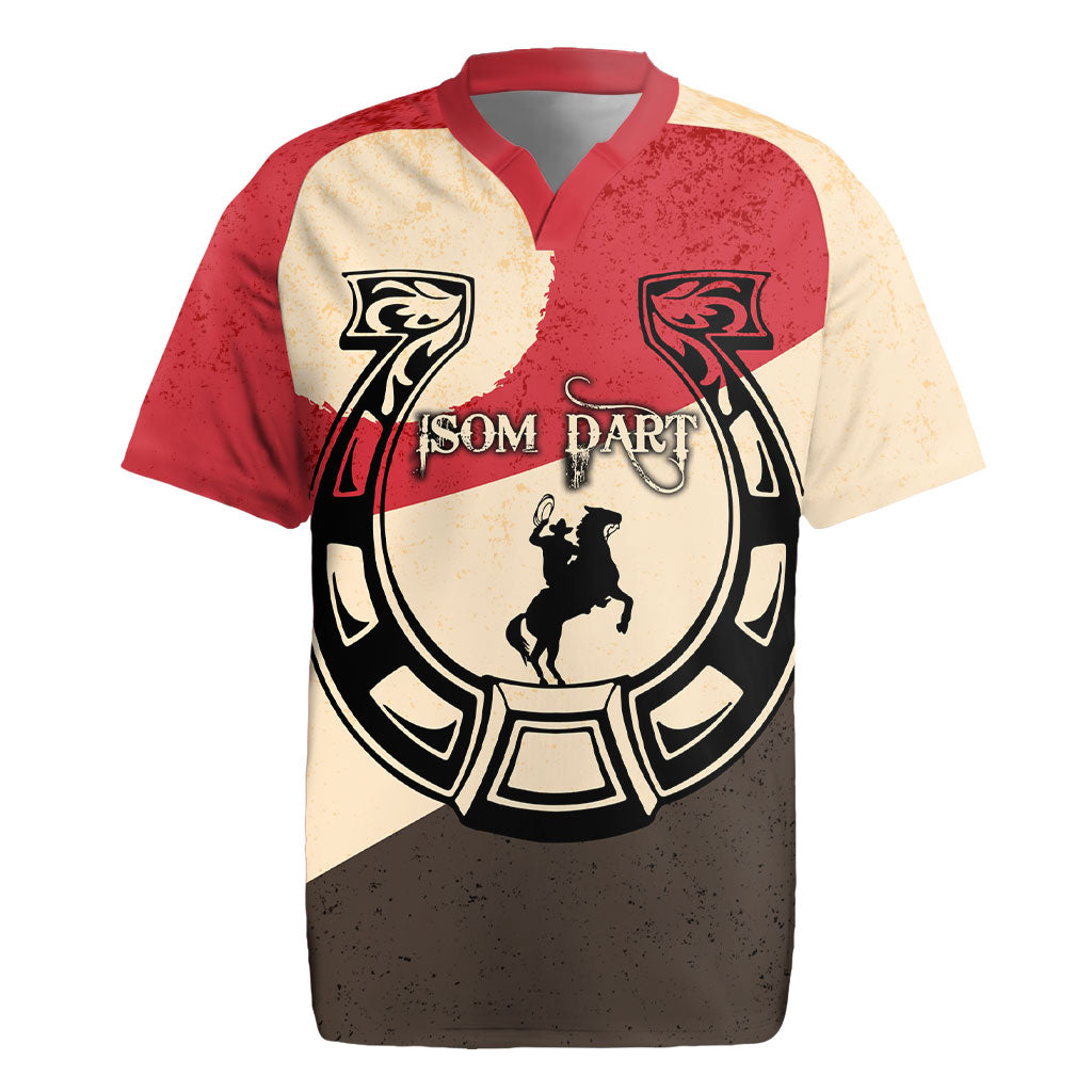 Isom Dart Legend Of The West Rugby Jersey Vintage Horseshoe Western