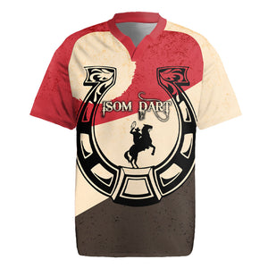 Isom Dart Legend Of The West Rugby Jersey Vintage Horseshoe Western