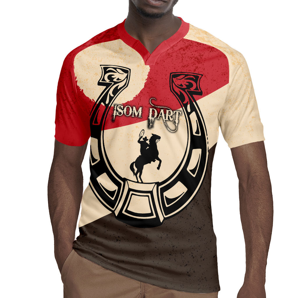 Isom Dart Legend Of The West Rugby Jersey Vintage Horseshoe Western