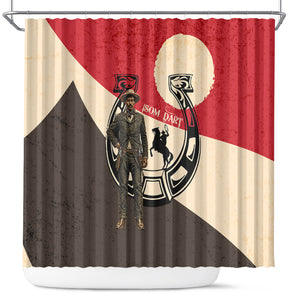 Isom Dart Legend Of The West Shower Curtain Vintage Horseshoe Western