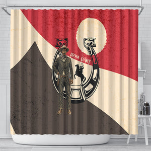 Isom Dart Legend Of The West Shower Curtain Vintage Horseshoe Western