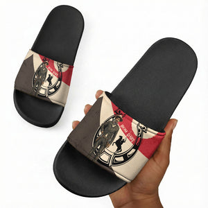 Isom Dart Legend Of The West Slide Sandals Vintage Horseshoe Western