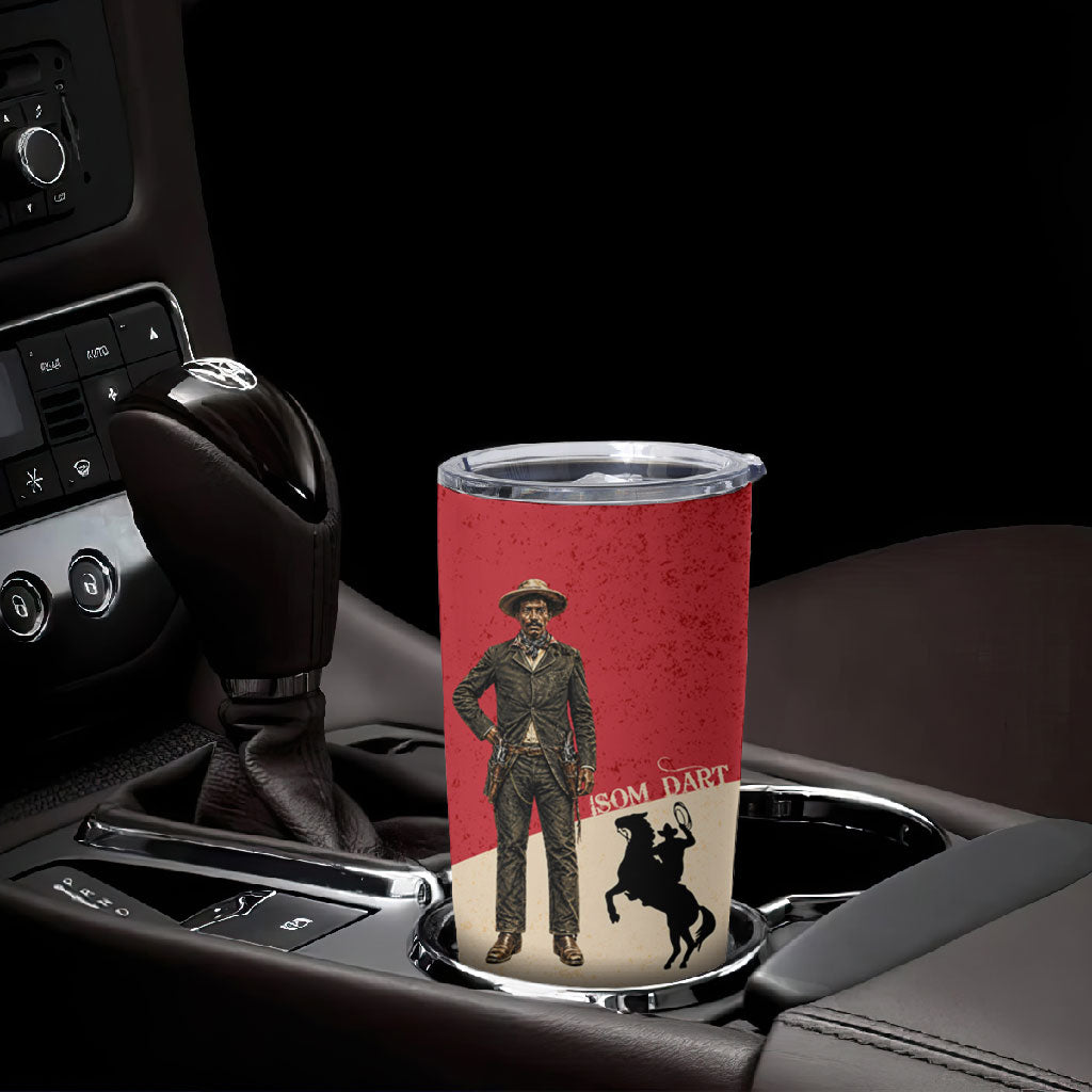 Isom Dart Legend Of The West Tumbler Cup Vintage Horseshoe Western