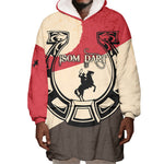 Isom Dart Legend Of The West Wearable Blanket Hoodie Vintage Horseshoe Western