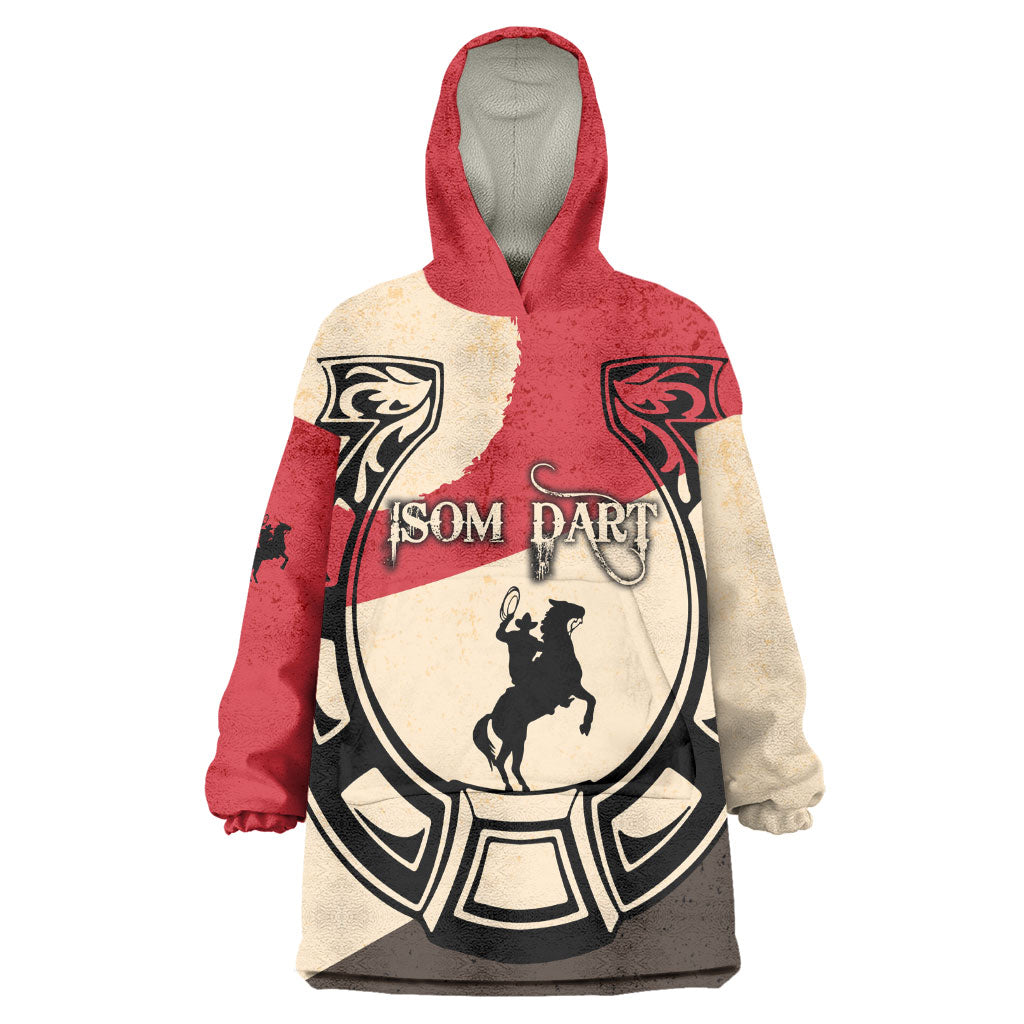 Isom Dart Legend Of The West Wearable Blanket Hoodie Vintage Horseshoe Western