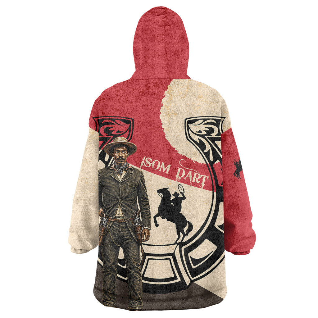Isom Dart Legend Of The West Wearable Blanket Hoodie Vintage Horseshoe Western