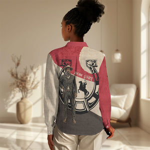 Isom Dart Legend Of The West Women Casual Shirt Vintage Horseshoe Western