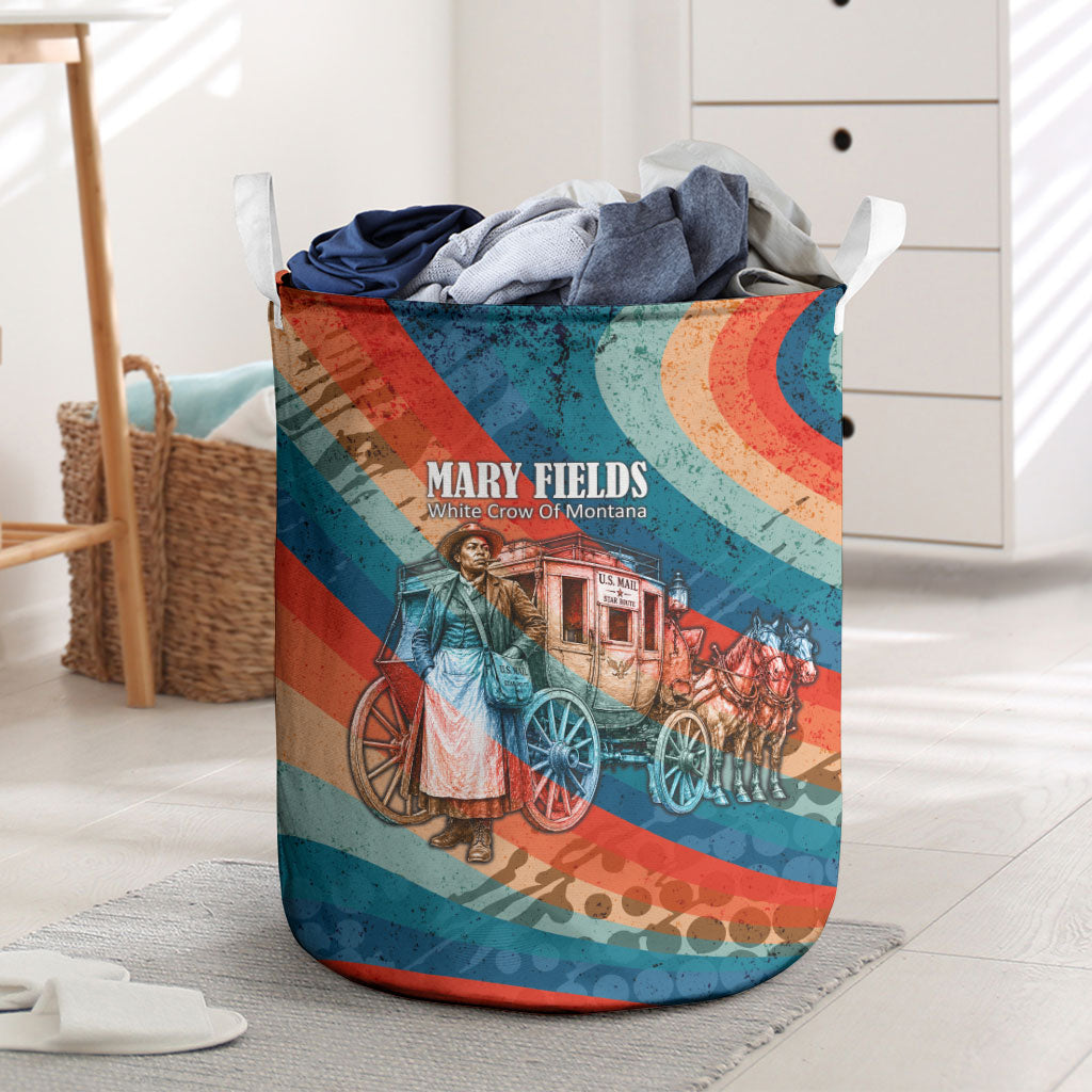 Mary Fields Stagecoach Laundry Basket Vintage Retro Grunge Aesthetic Wild West History