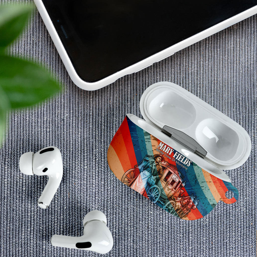 Mary Fields Stagecoach AirPods Case Vintage Retro Grunge Aesthetic Wild West History