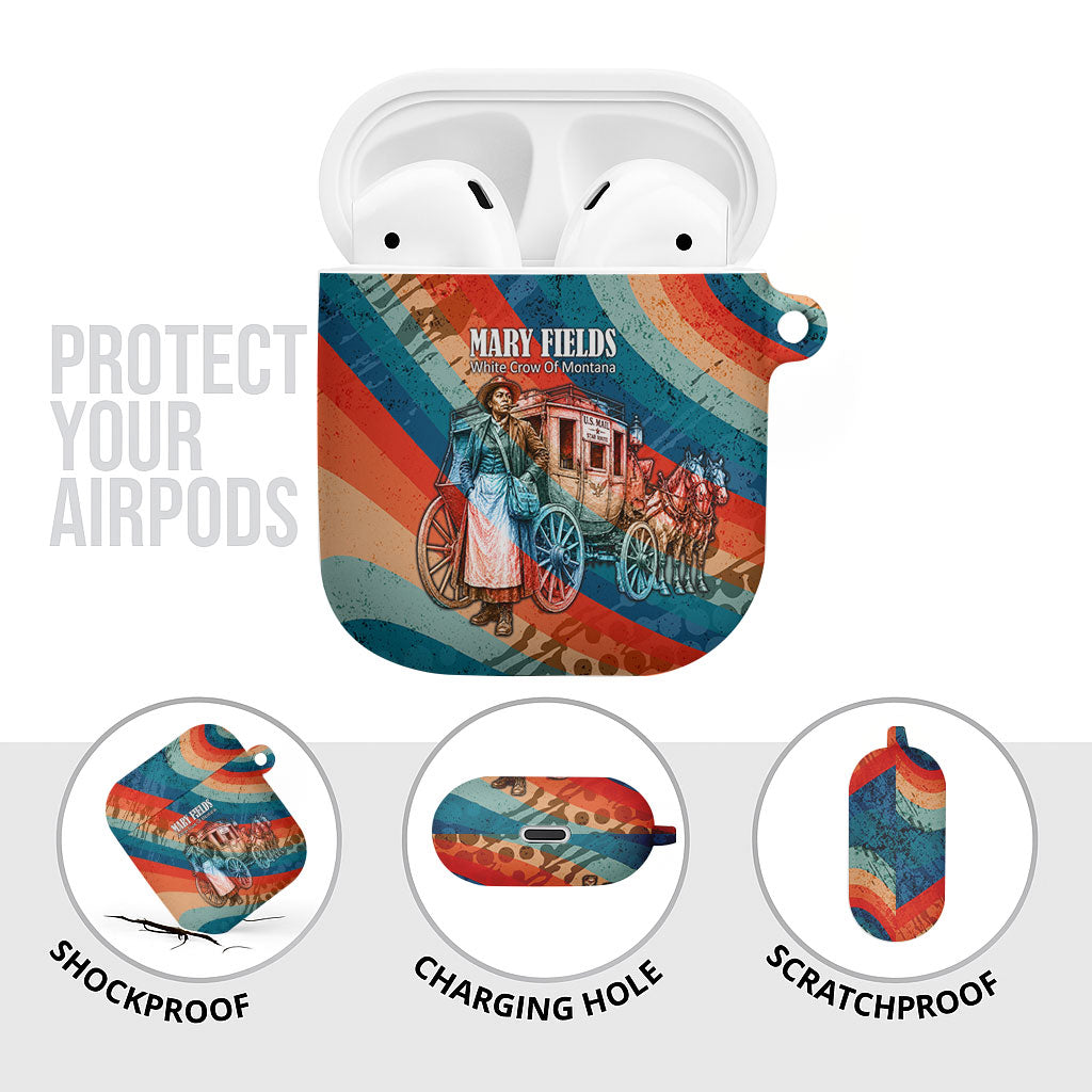 Mary Fields Stagecoach AirPods Case Vintage Retro Grunge Aesthetic Wild West History