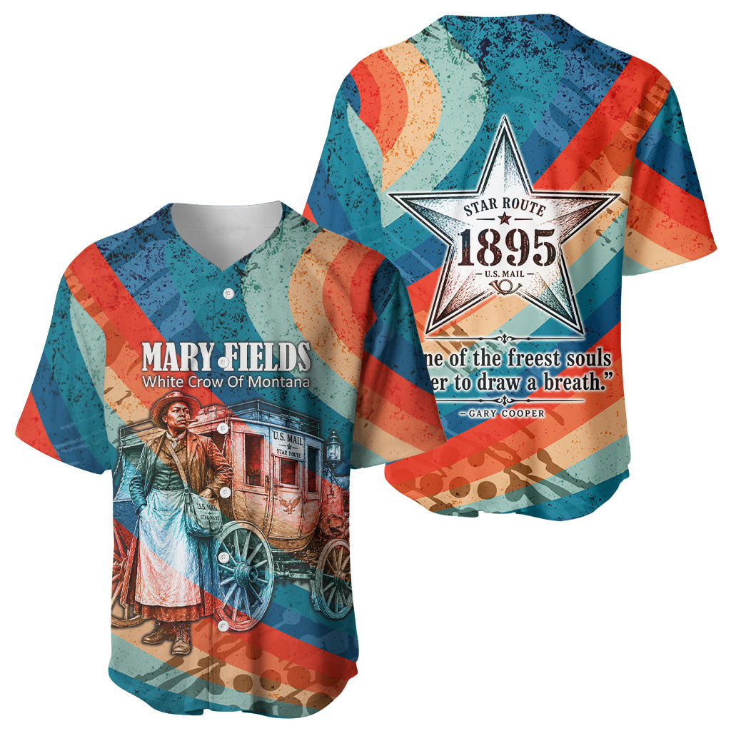 Mary Fields Stagecoach Baseball Jersey Vintage Retro Grunge Aesthetic Wild West History