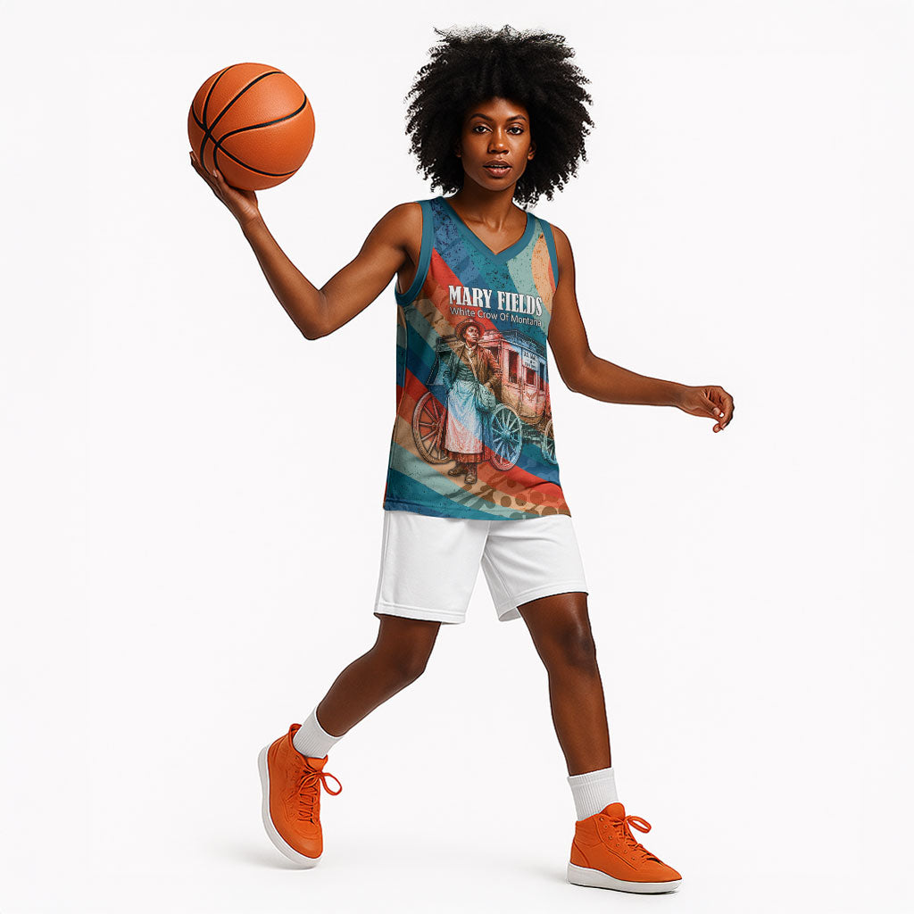 Mary Fields Stagecoach Basketball Jersey Vintage Retro Grunge Aesthetic Wild West History