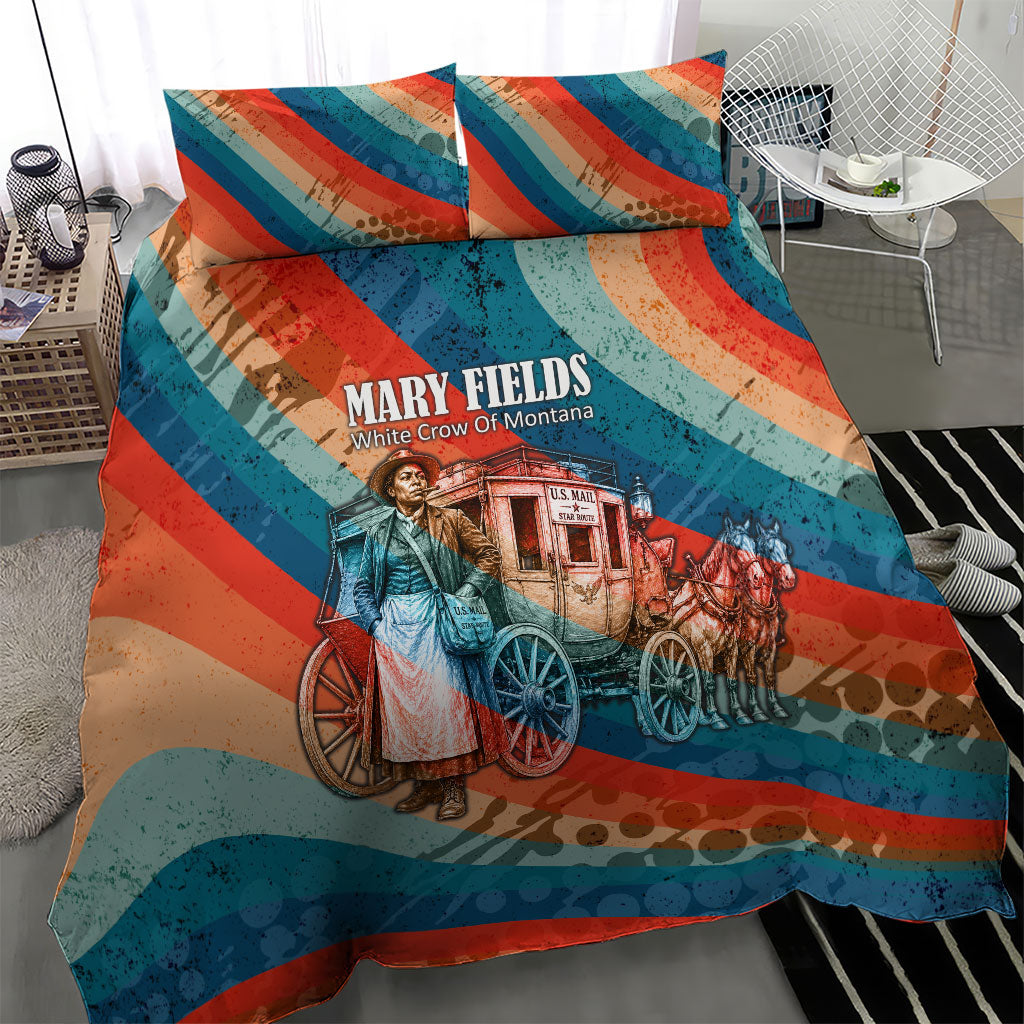 Mary Fields Stagecoach Bedding Set Vintage Retro Grunge Aesthetic Wild West History