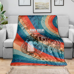 Mary Fields Stagecoach Blanket Vintage Retro Grunge Aesthetic Wild West History