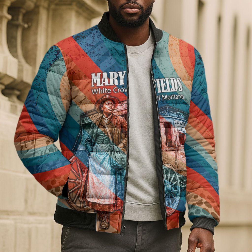 Mary Fields Stagecoach Bomber Puffer Jacket Vintage Retro Grunge Aesthetic Wild West History