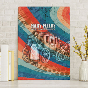 Mary Fields Stagecoach Canvas Wall Art Vintage Retro Grunge Aesthetic Wild West History