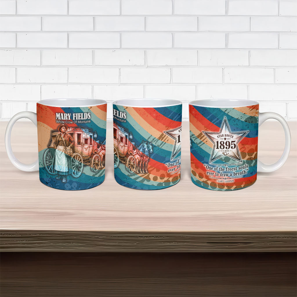 Mary Fields Stagecoach Ceramic Mug Vintage Retro Grunge Aesthetic Wild West History