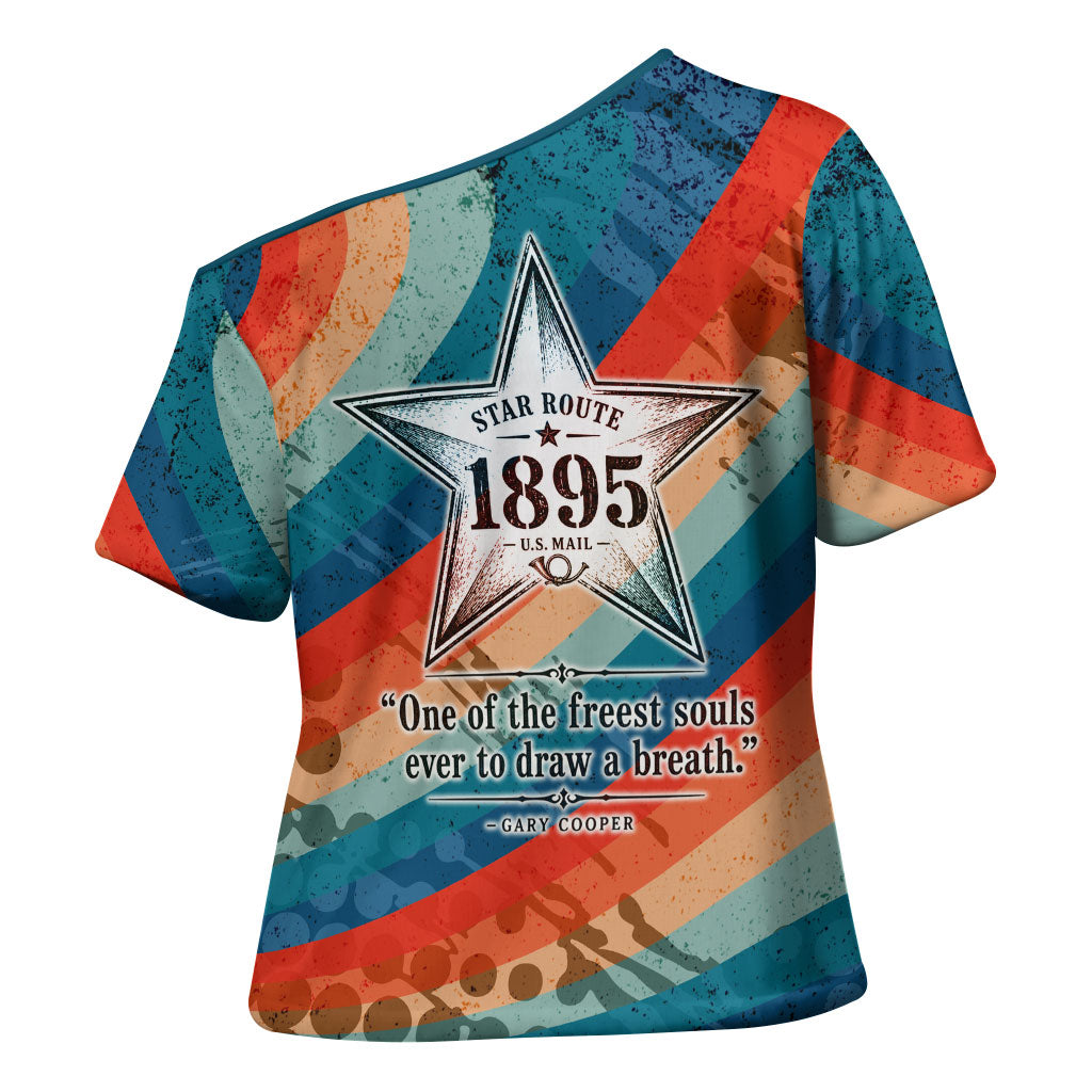 Mary Fields Stagecoach Cross Shoulder Shirt Vintage Retro Grunge Aesthetic Wild West History