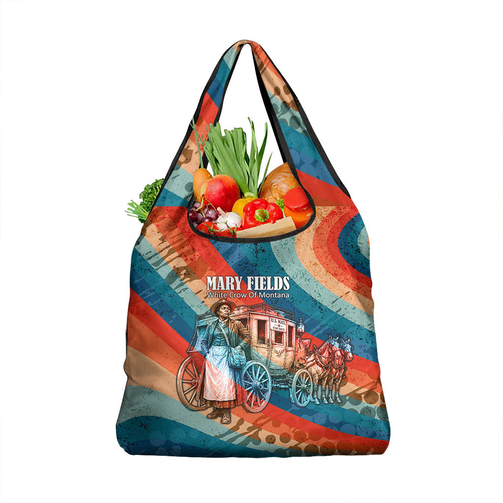 Mary Fields Stagecoach Grocery Bag Vintage Retro Grunge Aesthetic Wild West History