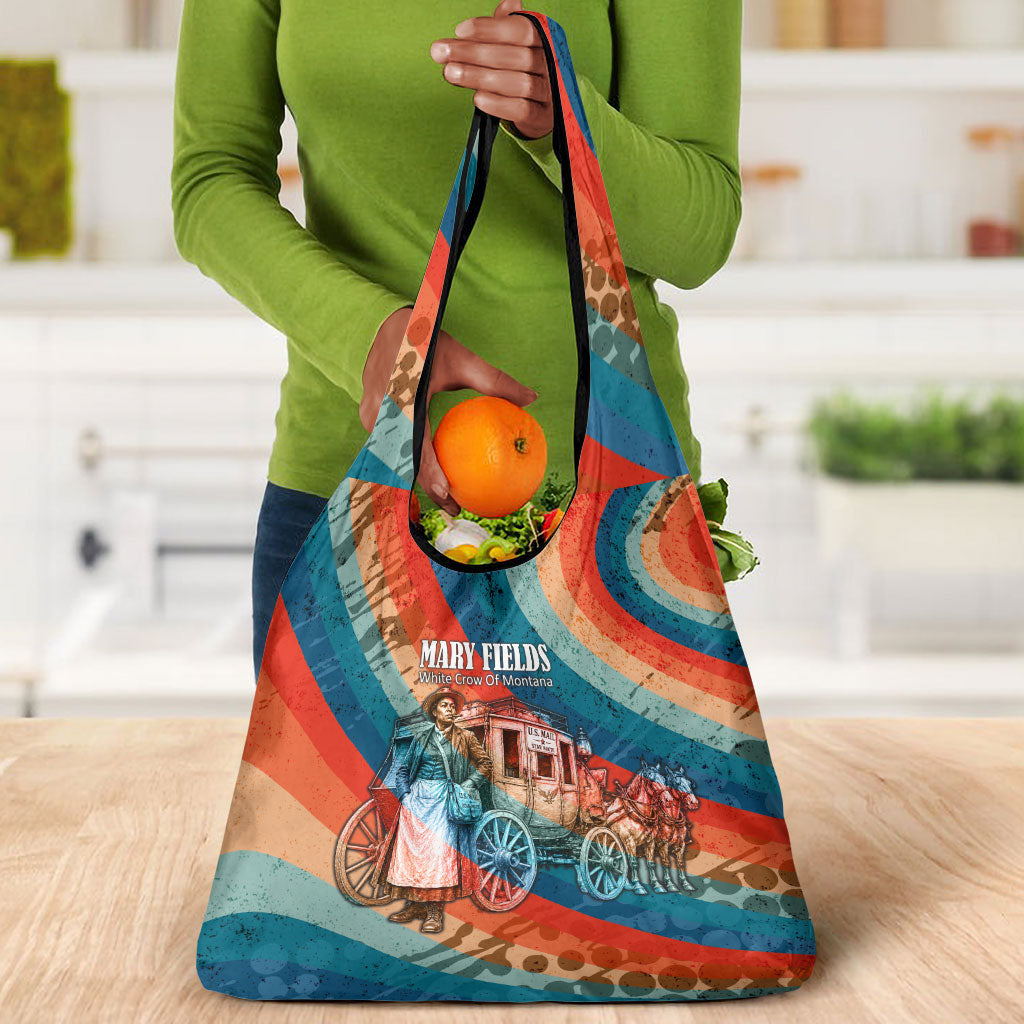 Mary Fields Stagecoach Grocery Bag Vintage Retro Grunge Aesthetic Wild West History