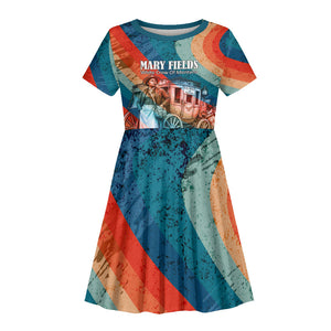 Mary Fields Stagecoach Kid Short Sleeve Dress Vintage Retro Grunge Aesthetic Wild West History